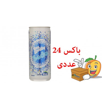 آب گازدار بدون طعم 250 میلی لیتر واتا بسته 24 عددی